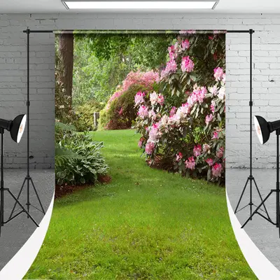 Spring Garden Flower Sweep Backdrop For Photography - Aperturee