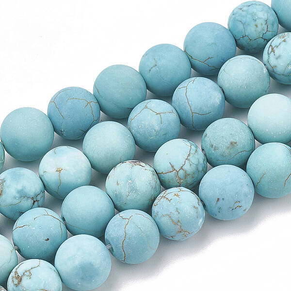 Natural Howlite Beads Strands