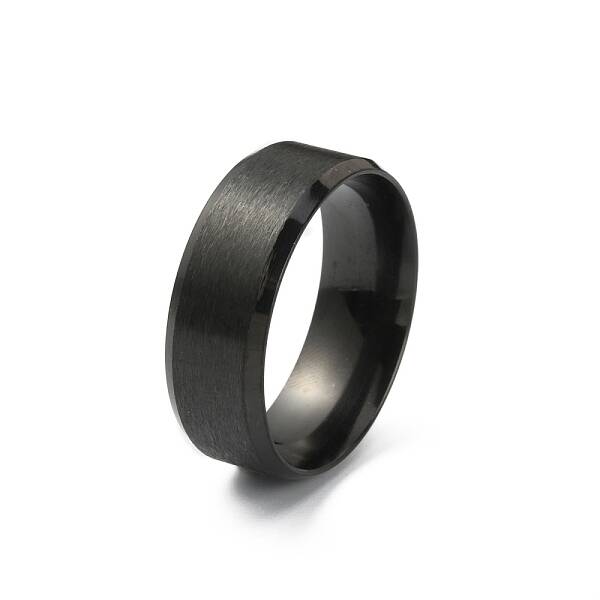 201 Stainless Steel Plain Band Ring for Men Women