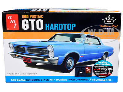 Skill 2 Model Kit 1965 Pontiac GTO Hardtop Craftsman Plus Series 1/25 Scale Model by AMT