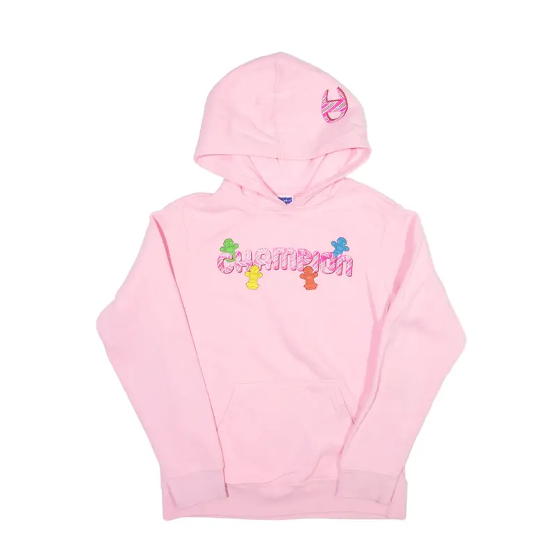 CHAMPION Jelly Baby Hoodie Pink Pullover Girls L
