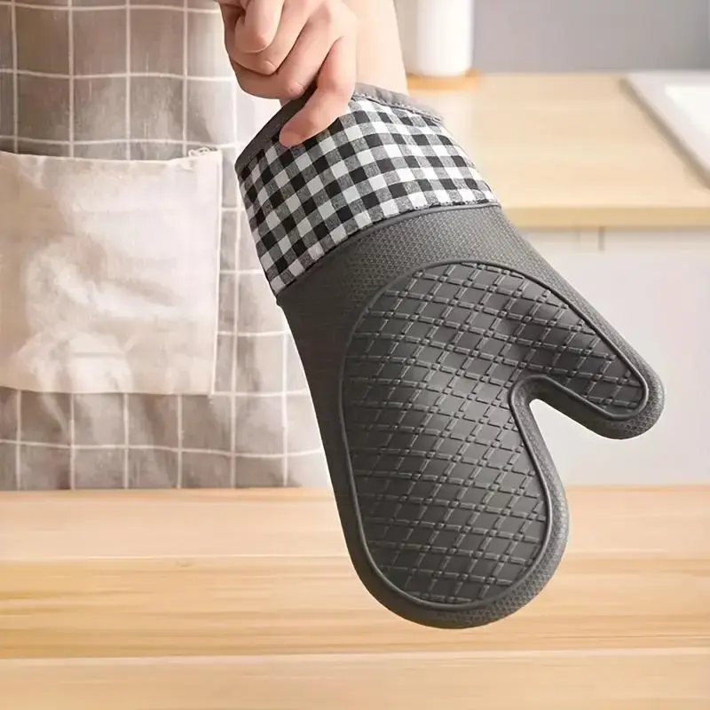 Baking Mitt, 1 Count Kitchen Silicone Oven Mitt, Heat Insulation Baking Glove, Oven Glove, Kitchen Gadgets