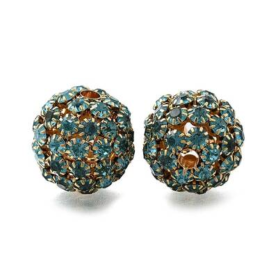 Rhinestone Brass Beads