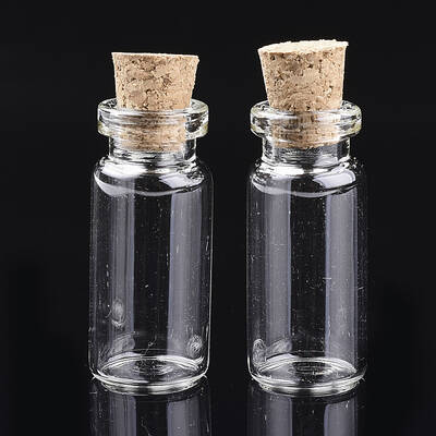 Glass Jar Glass Bottles Bead Containers