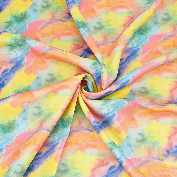 Rainbow Color Polyester Fabric