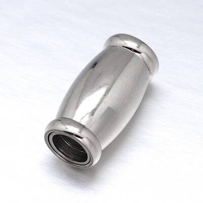 Tarnish Resistant 304 Stainless Steel Magnetic Clasps with Glue-in Ends