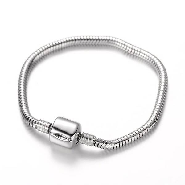 Tarnish Resistant 304 Stainless Steel European Style Round Snake Chains Bracelet Making