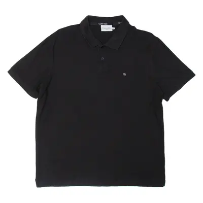 CALVIN KLEIN Slim Fit Mens Polo Shirt Black XL