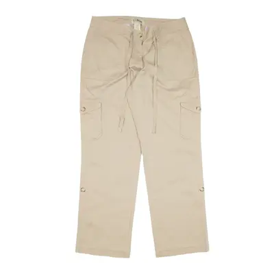 LL BEAN Cargo Y2K Trousers Beige Regular Straight Womens W30 L28
