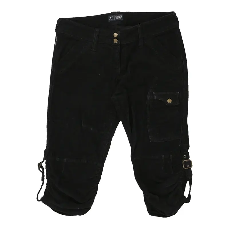 Armani Jeans Cargo Shorts - 32W UK 10 Black Cotton | Size: UK 10