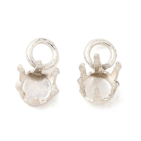 Ion Plating(IP) 304 Stainless Steel Charms Rhinestone Claw Settings