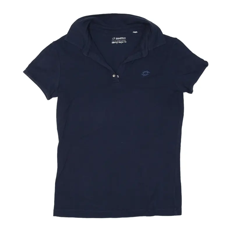 LOTTO Polo Shirt Blue Short Sleeve Womens M