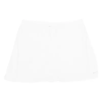 NIKE Womens Skort Skirt White Short M