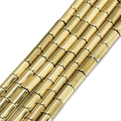 Electroplate Non-magnetic Synthetic Hematite Beads Strands