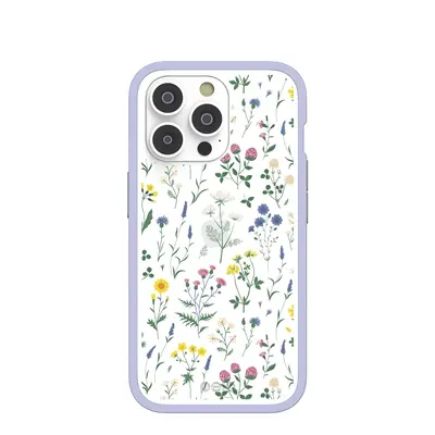 Clear Shadow Blooms iPhone 14 Pro Case With Lavender Ridge