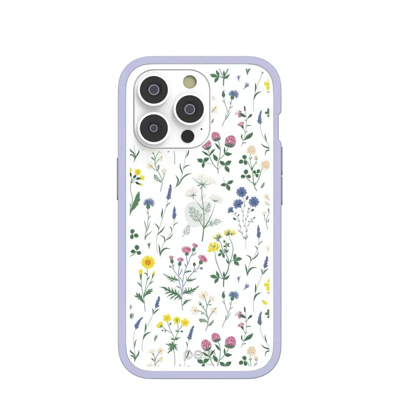 Clear Shadow Blooms iPhone 14 Pro Case With Lavender Ridge