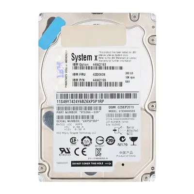 44W2193 IBM 300GB 6Gb/s SAS 10000 2.5-Inch Hard Drive