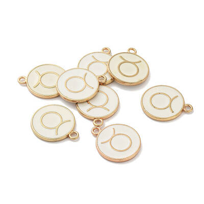 (Defective Closeout Sale: Yellowing) Alloy Enamel Pendants