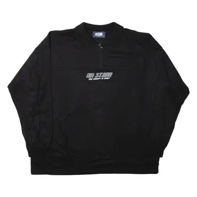 MADERA On Stage Mens Sweatshirt Black 1/4 Zip L