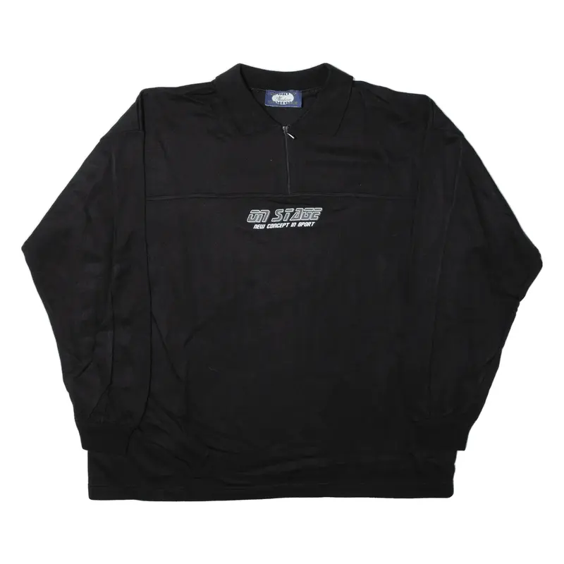 MADERA On Stage Mens Sweatshirt Black 1/4 Zip L