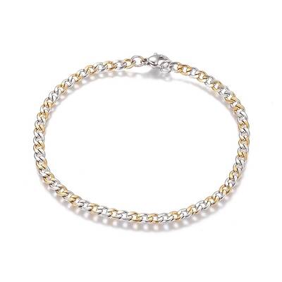 304 Stainless Steel Curb Chain Bracelets
