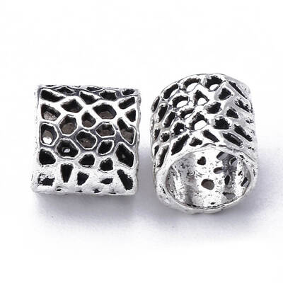 Tibetan Style Hollow Alloy European Beads