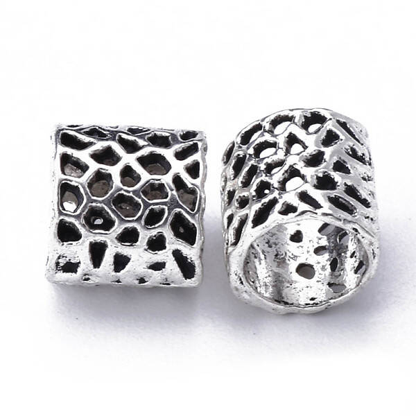 Tibetan Style Hollow Alloy European Beads