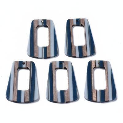 Resin & Walnut Wood Pendants