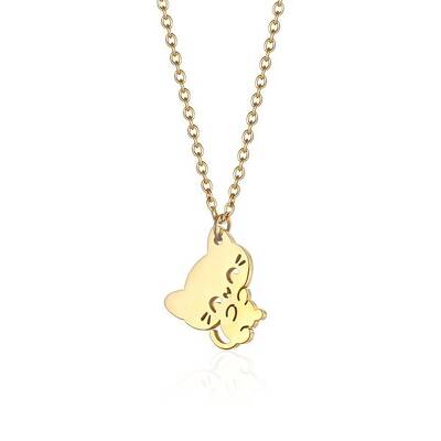 Cute Cartoon Animal Stainless Steel Pendant Necklaces