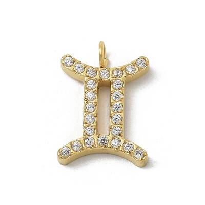 Ion Plating(IP) 304 Stainless Steel Micro Pave Cubic Zirconia Charms