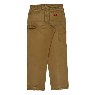 Dickies Carpenter Trousers - 32W 31L Brown Cotton | Size: 32″ waist