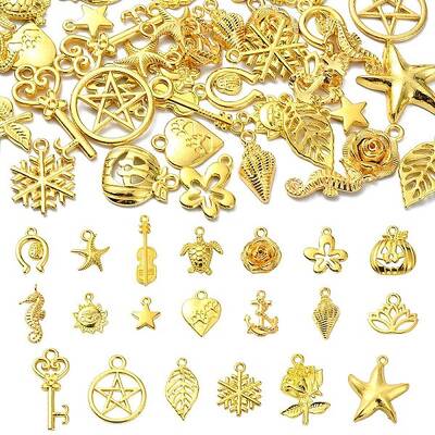 60Pcs 20 Styles Tibetan Style Alloy Pendants
