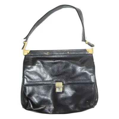 Womens Shoulder Bag Black Leather