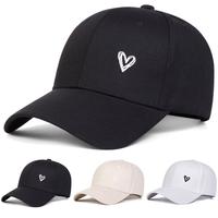 Unisex Love Heart Embroidered Baseball Cap Outdoor Sport Adjustable Sunscreen Leisure Hat Spring Autumn Travel Tourism Beach ...
