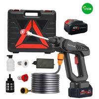 Portable Cordless Car Wash Gun，carwashing machine，Portable Wireless High Pressure Electric Car Washer, foam gun for press...