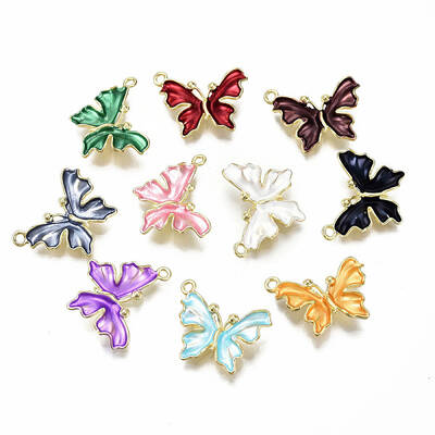 Rack Plating Alloy Enamel Pendants