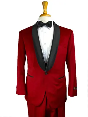 Red Groomsmen Suits