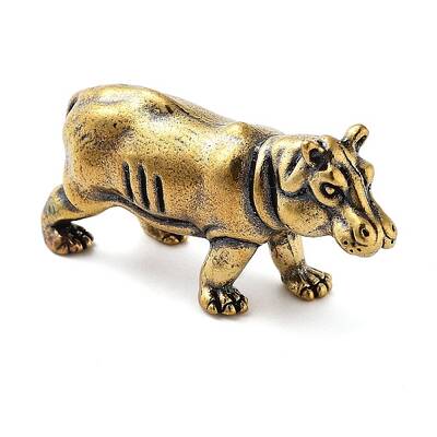 Brass Rhinoceros Figurines