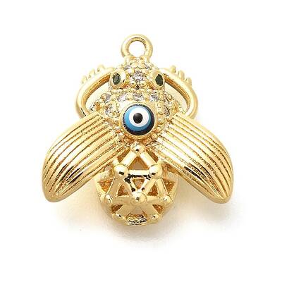 Brass Micro Pave Cubic Zirconia Pendants