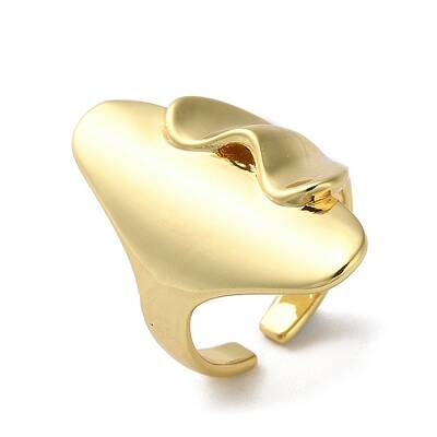 Rack Plating Brass Open Cuff Rings