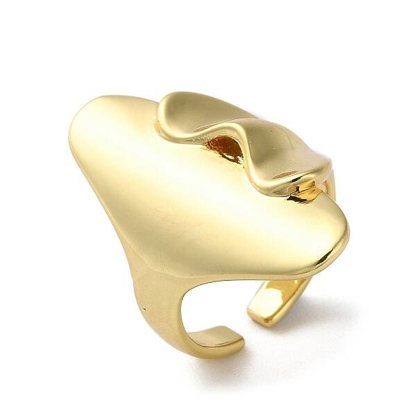 Rack Plating Brass Open Cuff Rings