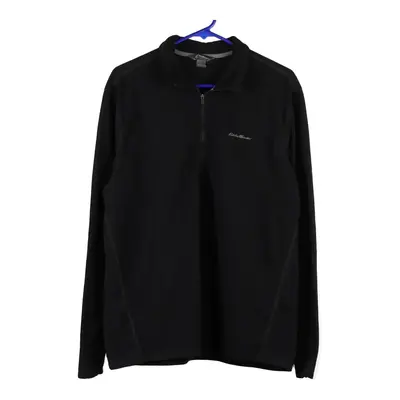 Eddie Bauer Fleece - Large Black Polyester