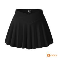 OQQ-Nine cents Women Flowy Sexy Basic Stretchy Cross Over Flared Casual Mini Skirts High Waist Bottom Fit Smooth Womenswear U...
