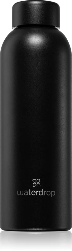 Waterdrop Thermo Steel Stainless Steel Water Bottle Color Black Matt 600 ml