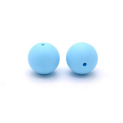 Silicone Beads Round Rubber Bead 15MM Loose Spacer Beads for DIY Supplies Jewelry Keychain Making