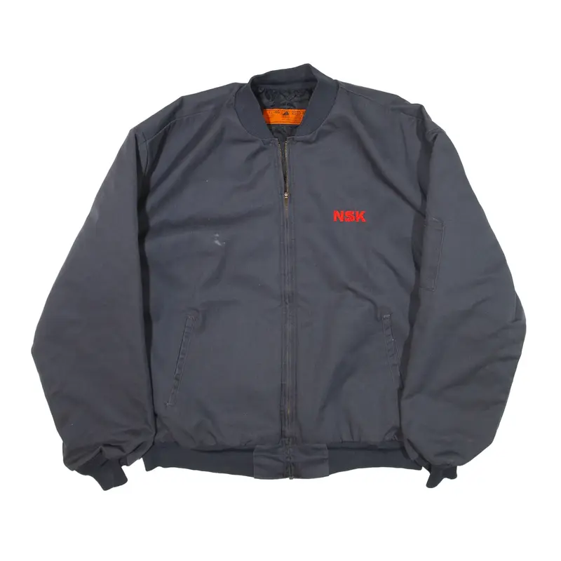 RED KAP Quilted Workwear Bomber Jacket Grey Mens XL