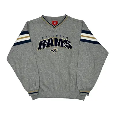 St. Louis Rams Nfl Sweatshirt - XL Grey Cotton Blend