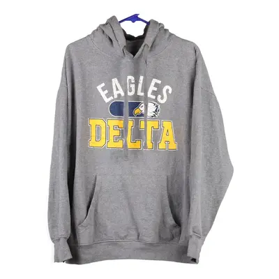 Eagles Delta Unbranded Hoodie - Large Grey Cotton