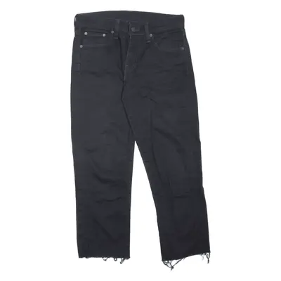 LEVI'S 511 Jeans Cropped Black Denim Slim Straight Mens W30 L24
