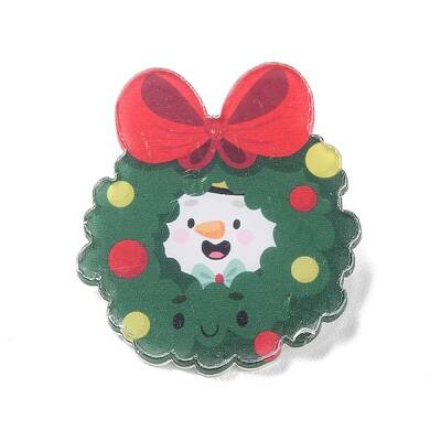 Christmas Theme Acrylic Badges